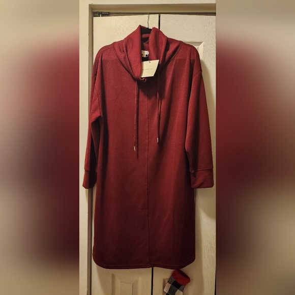 Cynthia Rowley Dresses & Skirts - Cynthia Rowley Drawstring Cowl Neck Dress